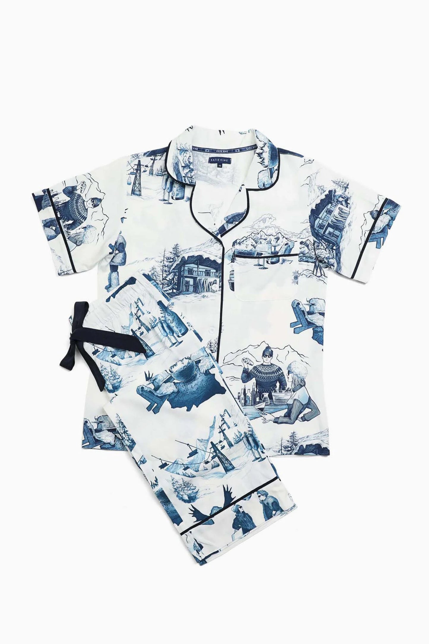 Après Ski Toile Pajama Set